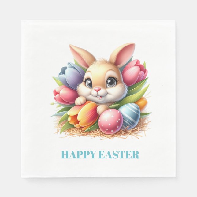 Easter Bunny Paper Napkins Pappersservett (Framsidan)