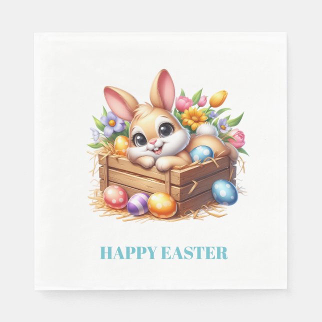 Easter Bunny Paper Napkins Pappersservett (Framsidan)