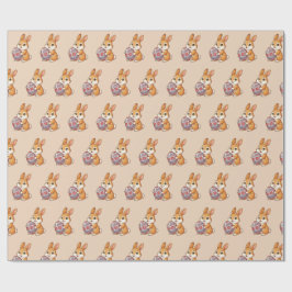 Easter Bunny Pattern Wrapping Paper | Glossy Art Presentpapper
