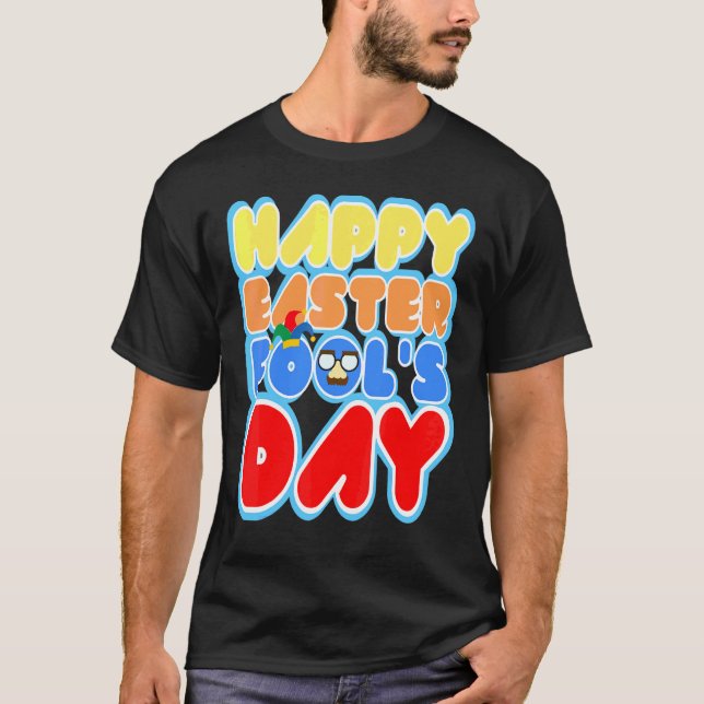 Easter Bunny Rabbit Eggs April Fool's Day  Funny 2 T Shirt (Framsida)