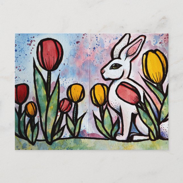 Easter Bunny Rabbits Nature Lovers Bunnies         Vykort (Framsida)