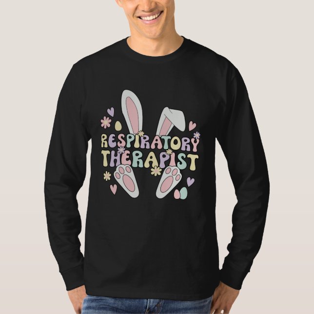 Easter Bunny Respiratory Therapist Easter Day T Shirt (Framsida)