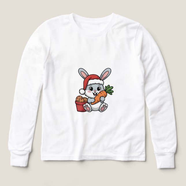 Easter Bunny’s Carrot Christmas Funny Cute Holiday T Shirt (Design framsida)
