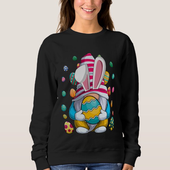 Easter Bunny Spring Gnome Easter Egg Hunting And B T Shirt (Framsida)