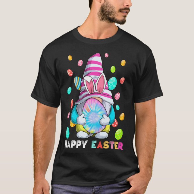 Easter Bunny Spring Gnome Easter Egg Hunting And B T Shirt (Framsida)