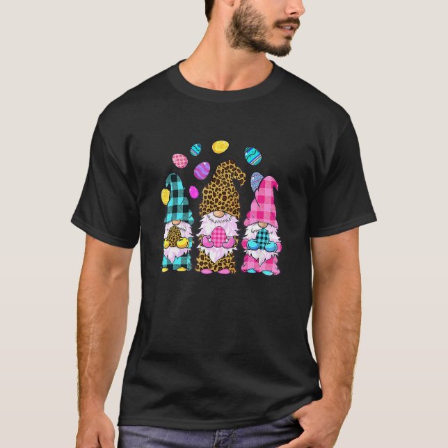 Easter Bunny Spring Gnome Easter Egg Hunting And B T Shirt (Framsida)