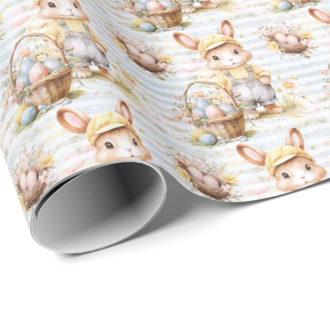 Easter Bunny Wrapping Paper Collection Presentpapper (Rullad Hörn)