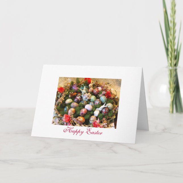 Easter card By Rosina Helgkort (Framsida)