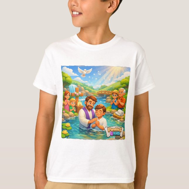 Easter Celebration — Parables4Kids.com T Shirt (Framsida)