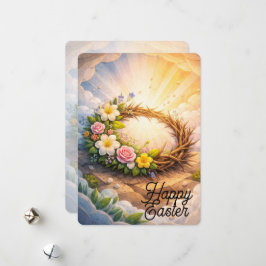 Easter Crown of Thorns Greeting Card Julkort