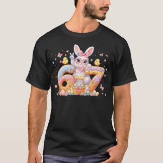 Easter Day 67 Cute Rabbit Bunny Six Seven Meme T Shirt