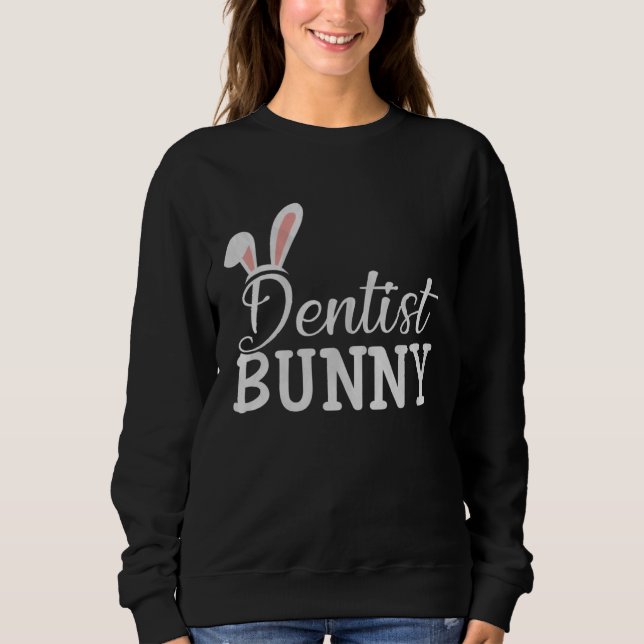 Easter Day Bunny Easter Costume  Matching Dentist  T Shirt (Framsida)