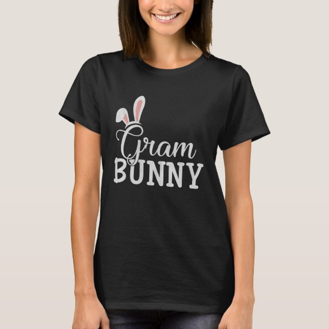 Easter Day Bunny Easter Costume  Matching Gram Bun T Shirt (Framsida)