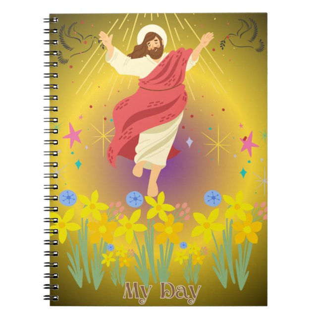 Easter Day- Classic Notebook Anteckningsbok (Framsidan)