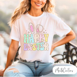 Easter day t-shirt for her, with spring flowers