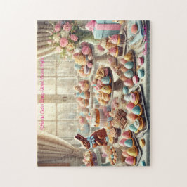 Easter Dessert Table,  Spring Treats Bunny Party Pussel