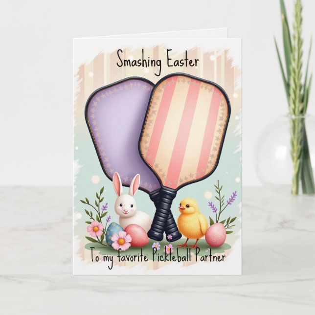 Easter Dinks & Paddle Winks Helgkort (Framsida)