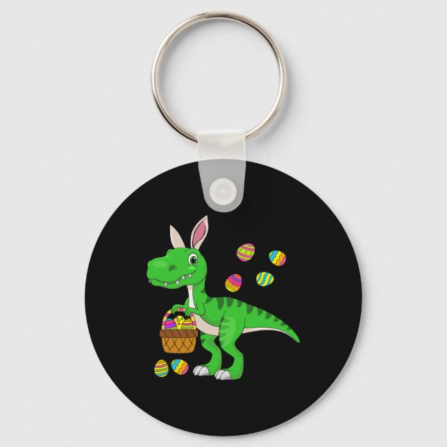 Easter Dinosaur Bunny Ears Easter Sket Stuffers Ki Nyckelring (Framsida)
