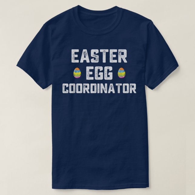 Easter Egg Coordinator Funny Boys Girls Kids Teens T Shirt (Design framsida)