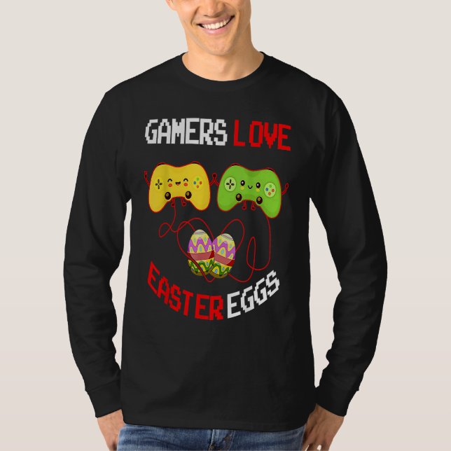 Easter Egg  for Women Gamers Love T Shirt (Framsida)
