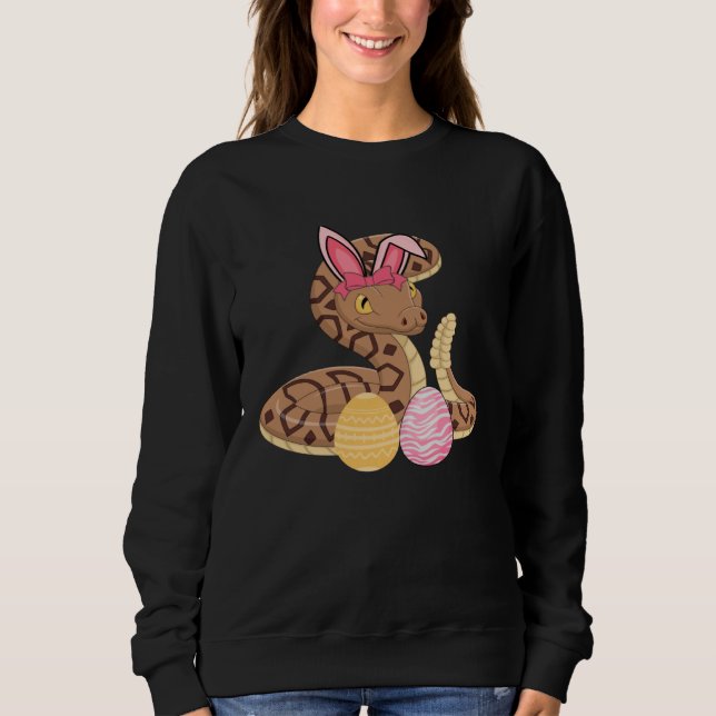 Easter Egg Hunt Bunny Ear Ball Python Easter Day 2 T Shirt (Framsida)