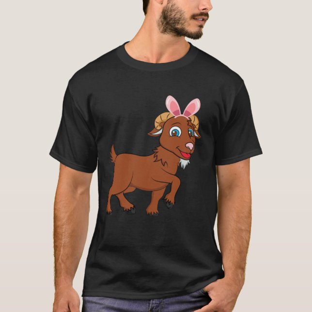 Easter Egg Hunt Bunny Ear Goat Easter Day 2023 T Shirt (Framsida)