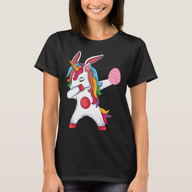 Easter Egg Hunt Bunny Ear Unicorn Easter Day 2023 T Shirt (Framsida)