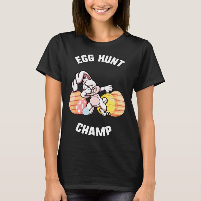 Easter Egg Hunt Champ Dabbing Bunny Candy kids  Sp T Shirt (Framsida)