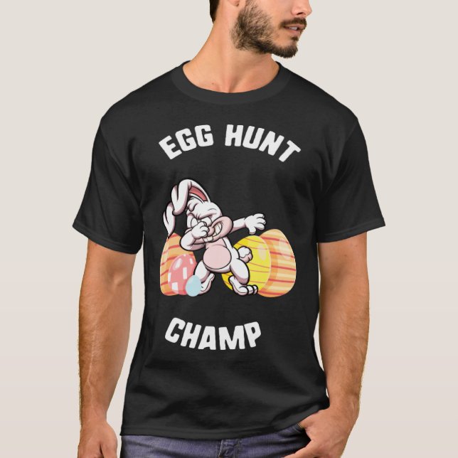 Easter Egg Hunt Champ Dabbing Bunny Candy kids  Sp T Shirt (Framsida)