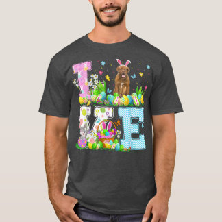 Easter Egg Hunting Love Dogue De Bordeau Dog Easte T Shirt