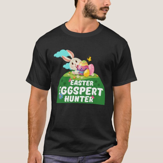 Easter Egg Spert Boys Girls Eggs Cavator Chocolate T Shirt (Framsida)