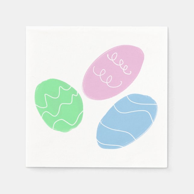 Easter Eggs Doodles  Pappersservett (Framsidan)