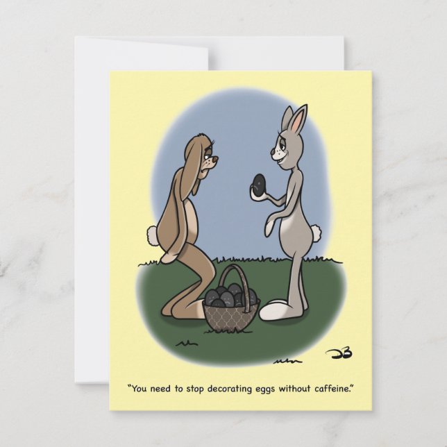 Easter Eggs Flat Card Julkort (Framsida)