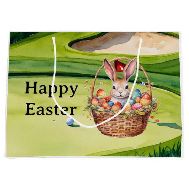 Easter eggs for golfer on green grass  (Framsidan)