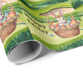 Easter eggs for golfer on green grass  presentpapper