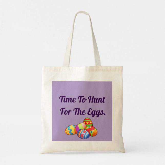 Easter Eggs Tote Bag Tygkasse (Baksida)
