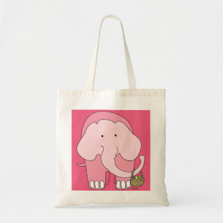 Easter Elephant Egg Basket Tote Tygkasse