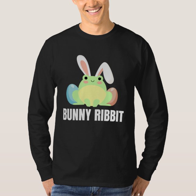 Easter Frog  Bunny Ribbit For Amphibian T Shirt (Framsida)