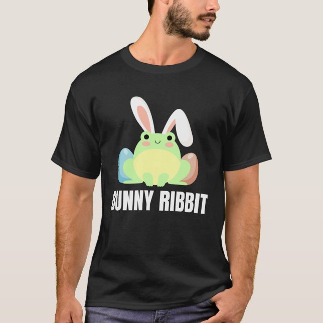 Easter Frog  Bunny Ribbit For Amphibian T Shirt (Framsida)