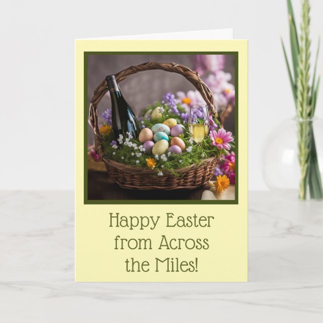 Easter From Across the Miles Humorous Easter  Kort (Framsida)