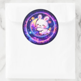 Easter Galaxy Bunny Sticker | Spring Holiday Gift Runt Klistermärke