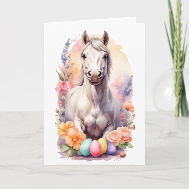 Easter horse helgkort (Framsida)