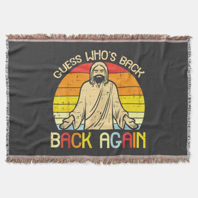 Easter Jesus Guess Whos Back Religious Christian Filt (Framsidan)