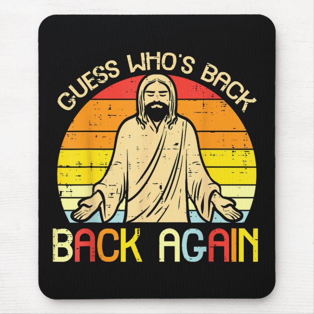 Easter Jesus Guess Whos Back Religious Christian Musmatta (Framsidan)