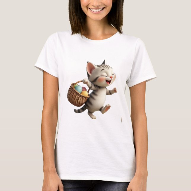 easter kitty t shirt (Framsida)