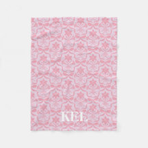 Easter Lily Monogram Blanket