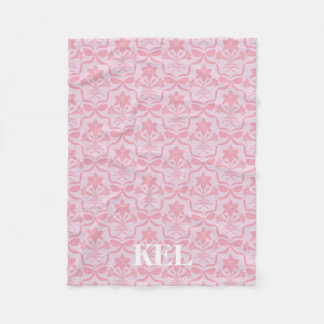 Easter Lily Monogram Blanket Fleecefilt