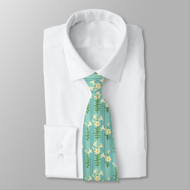 Easter Lily Neck Tie Slips (Bunden)
