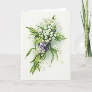 Easter Lily of the Valley Notecard Helgkort