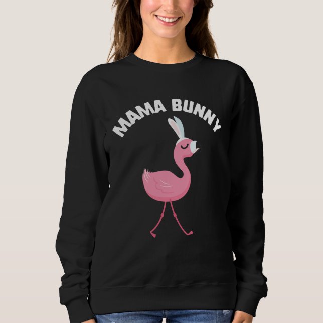 Easter Mama Bunny Flamingo Mm Grandma Bunny Kids T Shirt (Framsida)